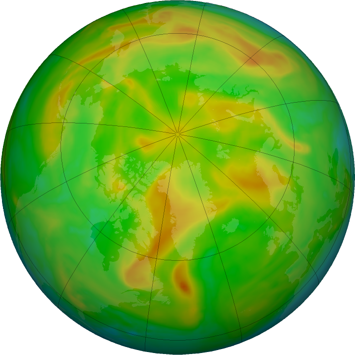 Arctic ozone map for 28 May 2023